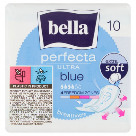 BELLA PERFECTA ULTRA BLUE SOFT Podpaski ze skrzydełkami 10 szt.