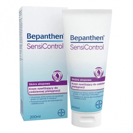 Bepanthen SensiControl krem nawilżający do skóry atopowej, 200 ml