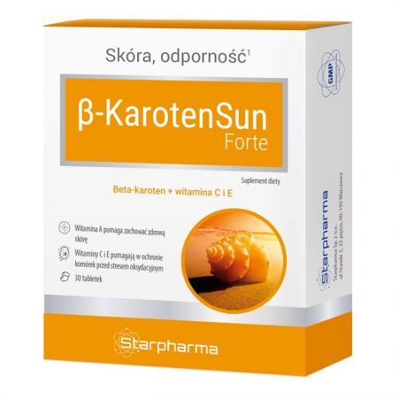 Beta-Karoten Sun Forte 30 tabletek