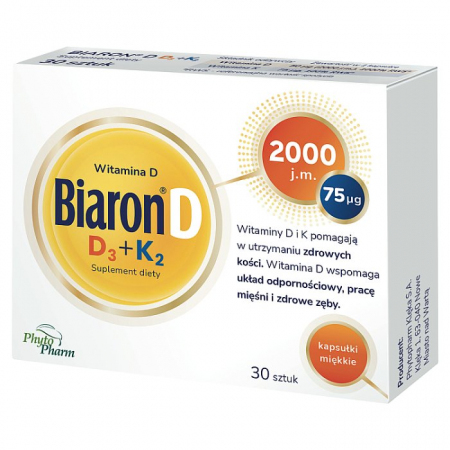 Biaron D D3 + K2 30 kapsułek miękkich