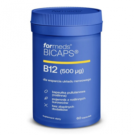 Bicaps B12 kapsułki z witaminą B12 ForMeds, 60 szt.
