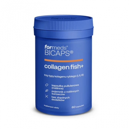Bicaps Collagen Fish+ kapsułki z kolagenem rybim na stawy, 60 szt.