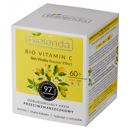 BIELENDA Bio Vitamin C Odbudowujący krem przeciwzmarszczkowy 60+ 50 ml
