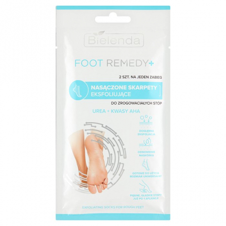 BIELENDA Foot Remedy skarpety eksfoliujące do zrogowaciałych stóp 2 szt.