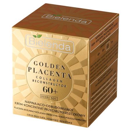 BIELENDA Golden Placenta Napinająco - odbudowujący krem – koncentrat przeciwzmarszczkowy 60+ 50 ml