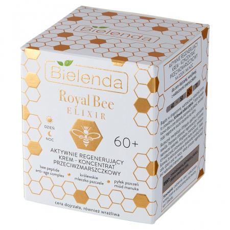 BIELENDA Royal Bee Elixir Aktywnie regenerujący krem – koncentrat przeciwzmarszczkowy 60+ 50 ml