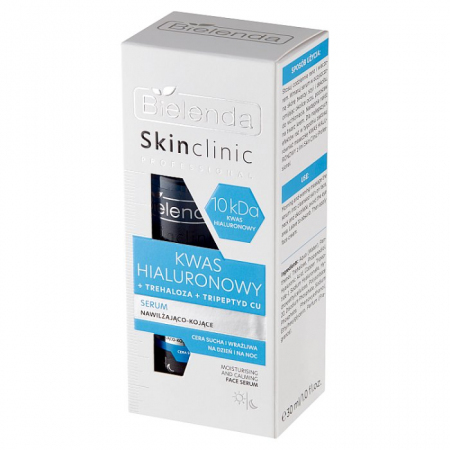 BIELENDA Skin Clinic Professional Kwas hialuronowy Serum nawilżająco - kojące 30 ml
