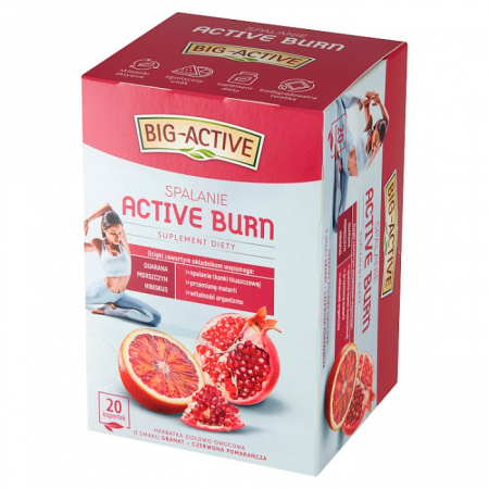 BIG-ACTIVE Herbata Active Burn Spalanie 20 saszetek