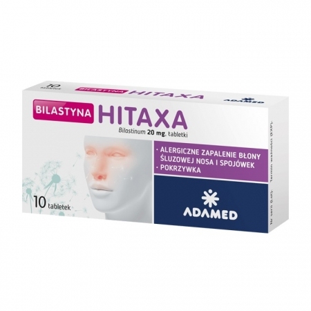 Bilastyna Hitaxa 20 mg tabletki przeciwalergiczne, 10 szt.