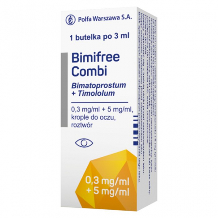 Bimifree Combi 0,03 mg/ml krople do oczu 3 ml