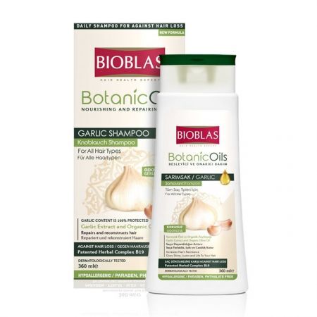 Bioblas Botanic Oils Szampon czosnkowy przeciw wypadaniu włosów 360 ml