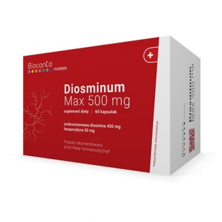 BIOCANTO Diosminum Max 500 mg 60 kapsułek