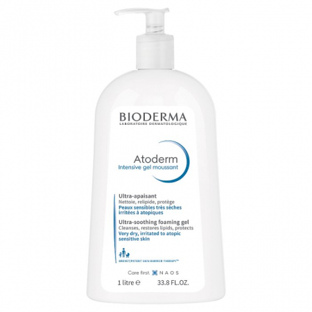 Bioderma Atoderm Intensive Gel Moussant żel oczyszczający i kojący, 1000 ml