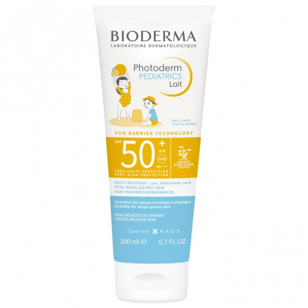 Bioderma Photoderm Pediatrics mleczko z filtrem dla dzieci SPF50+, 200 ml