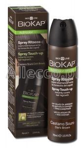 BIOKAP NUTRICOLOR DELICATO Spray na odrosty Touch-up (Dark Brown - Ciemny brąz) 75 ml / Koloryzacja włosów