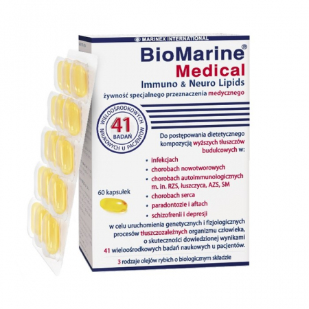 BioMarine Medical Immuno & Neuro Lipids kapsułki, 60 szt.