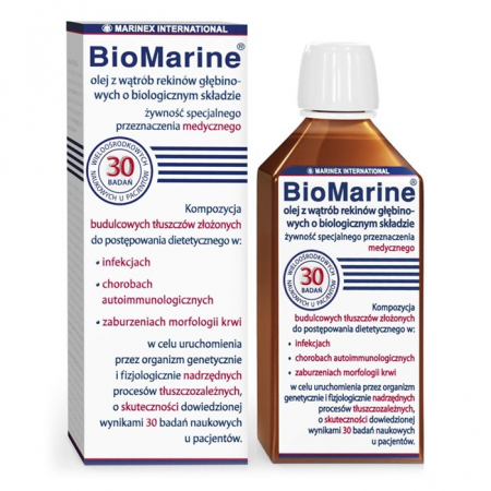 BioMarine olej z wątroby rekinów głębinowych płyn, 100 ml