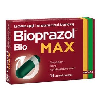 Bioprazol Bio MAX 20 mg 14 kapsułek dojelitowych twardych