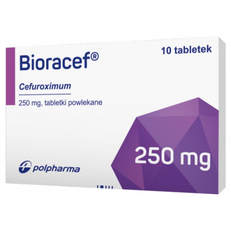 Bioracef 250 mg 10 tabletek powlekanych