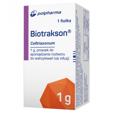 Biotrakson 1 g do sporządzania roztworu do wstrzykiwań lub infuzji fiolka, 1 szt.