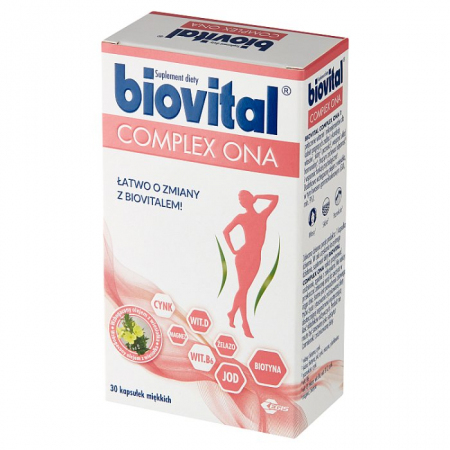 Biovital Complex Ona kapsułki miękkie dla kobiet, 30 szt.