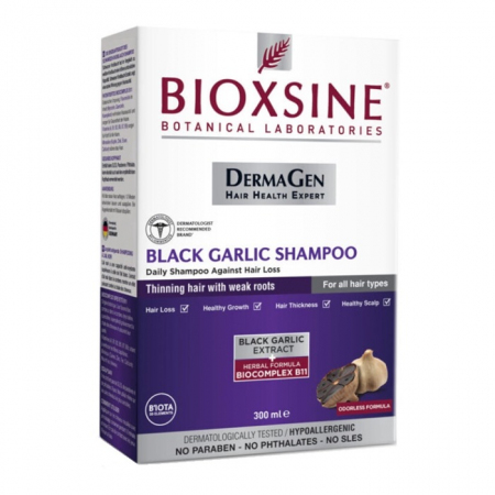 Bioxsine DermaGen Szampon przeciw wypadaniu włosów z czarnego czosnku, 300 ml
