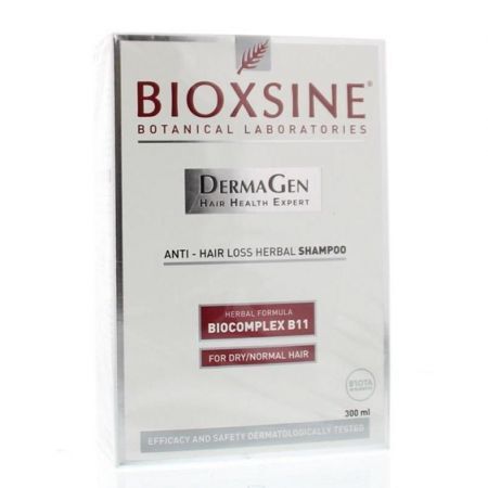Bioxsine ziołowy szampon przeciw wypadaniu włosów - włosy suche i normalne 300 ml