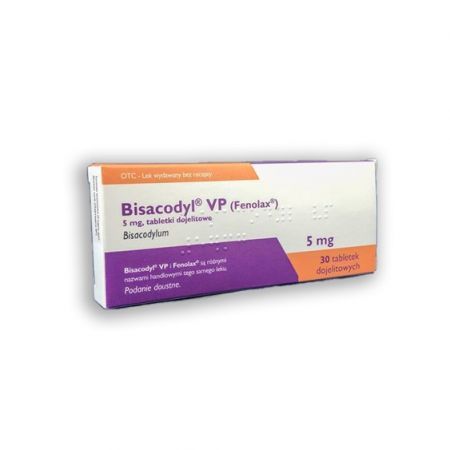 Bisacodyl VP 5mg 30 tabletek dojelitowych Import równoległy