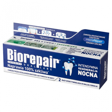 BLANX BIOREPAIR plus NIGHT Intensywne działanie nocą pasta do zębów 75 ml