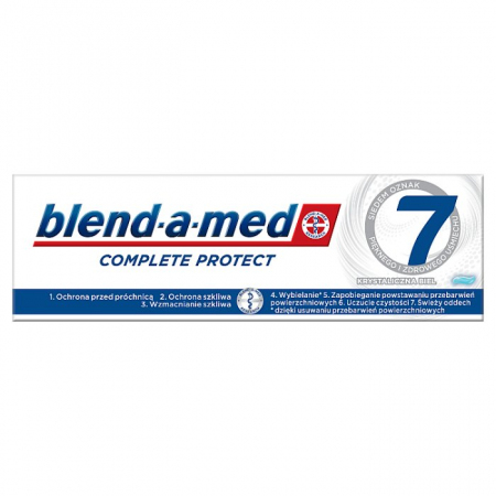 Blend-a-med Complete Protect 7 Crystal White Pasta do zębów, 75 ml
