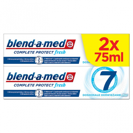 Blend-a-med Complete Protect 7 Extra Fresh Pasta do zębów, 2 x 75 ml
