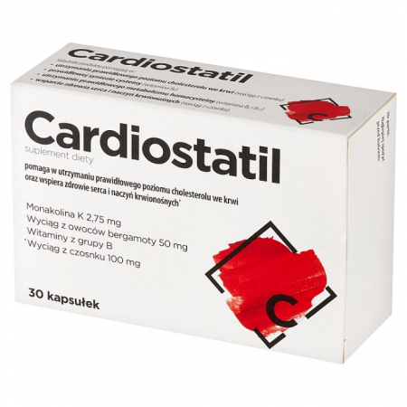 Cardiostatil kapsułki na prawidłowy poziom cholesterolu, 30 szt.