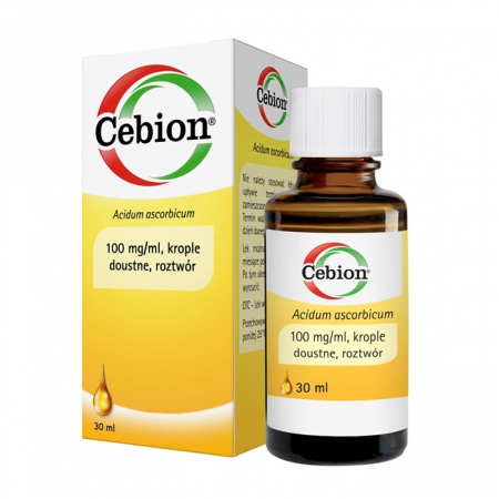 Cebion 100 mg/ml krople doustne w witaminą C, 30 ml