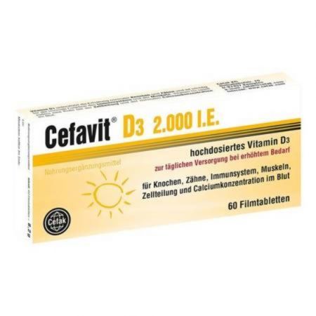 Cefavit D3 2000 j.m 60 tabletek