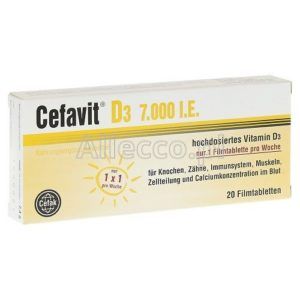 Cefavit D3 7000 j.m 20 tabletek