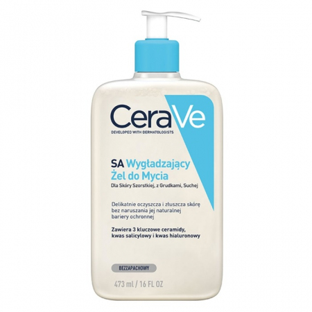 CeraVe SA Wygładzający żel do mycia do skóry szorstkiej i suchej, 473 ml