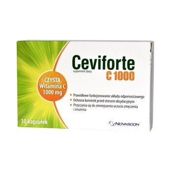Ceviforte C 1000 kapsułki z czystą witaminą C, 30 szt.