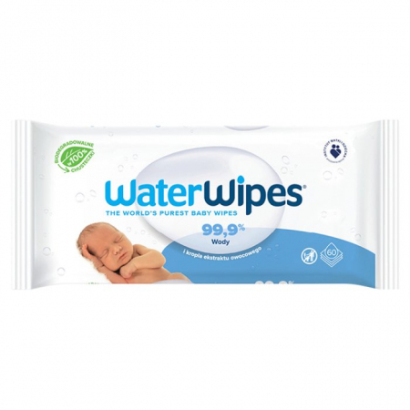 Chusteczki WaterWipes dla niemowląt 60 sztuk