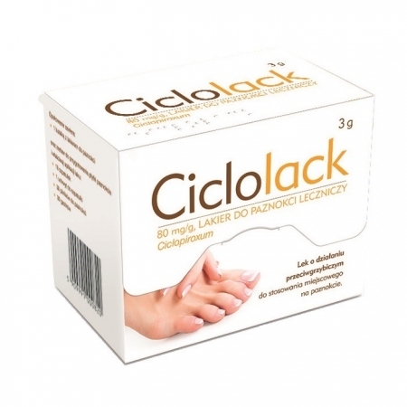 Ciclolack 80mg/g lakier leczniczy do paznokci 3 g