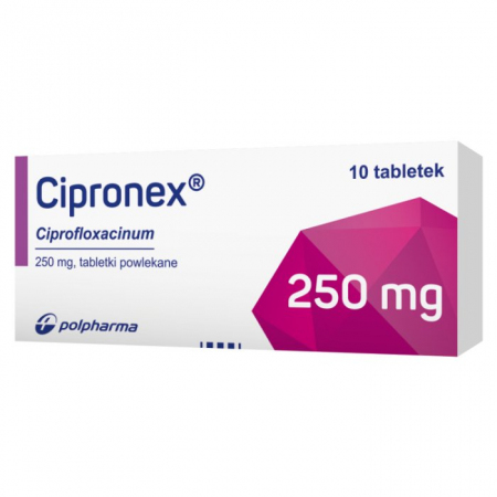 Cipronex 250 mg 10 tabletek powlekanych