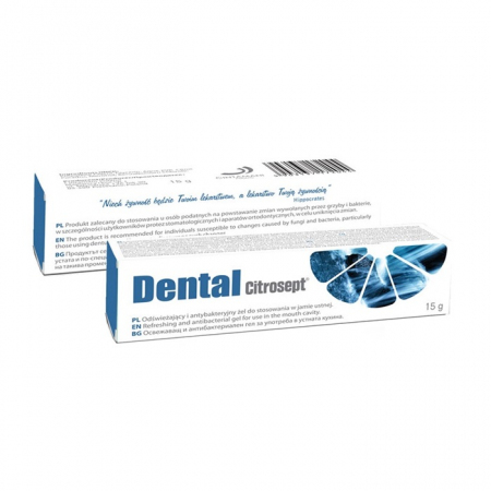 Citrosept Dental odświeżający antybakteryjny żel do jamy ustnej, 15 g