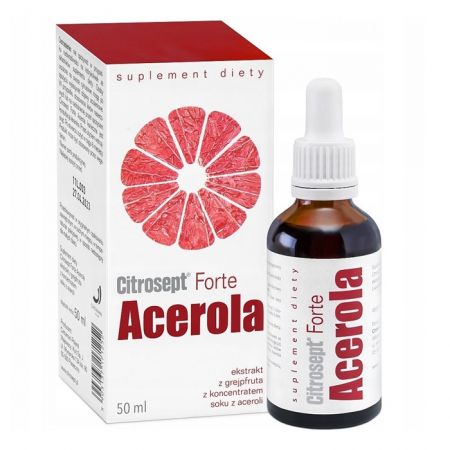 Citrosept Forte Acerola krople ekstrakt z grejpfruta z acerolą, 50 ml
