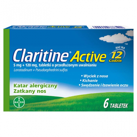 Claritine Active, 6 tabletek