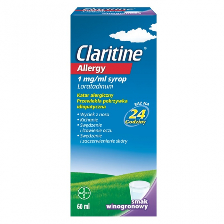 Claritine Allergy syrop na alergię dla dzieci, 60 ml