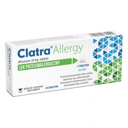 Clatra Allergy 20 mg 10 tabletek
