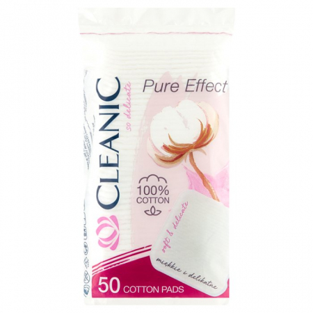 Cleanic Pure Effect Soft Touch Płatki kosmetyczne 50 szt.