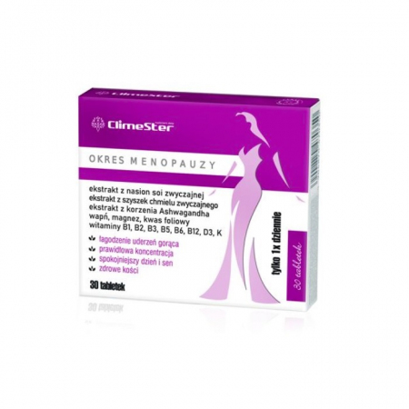 Climester tabletki powlekane na objawy menopauzy, 30 szt.