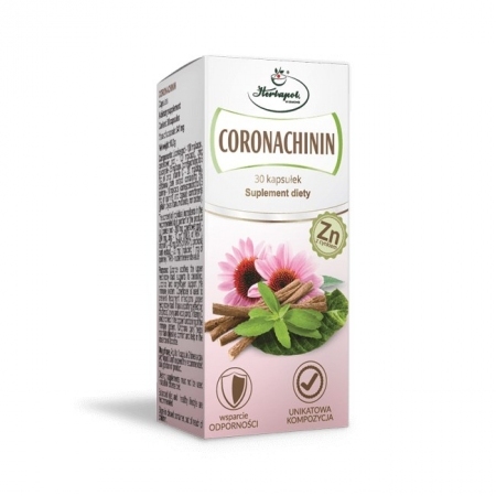 Coronachinin kapsułki z chininą i cynkiem na odporność, 30 szt.