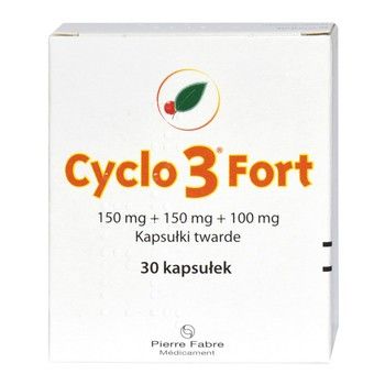 Cyclo 3 Fort 150 mg + 150 mg + 100 mg kapsułki twarde, 30 szt.