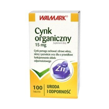 Cynk organiczny 15 mg 100 tabletek